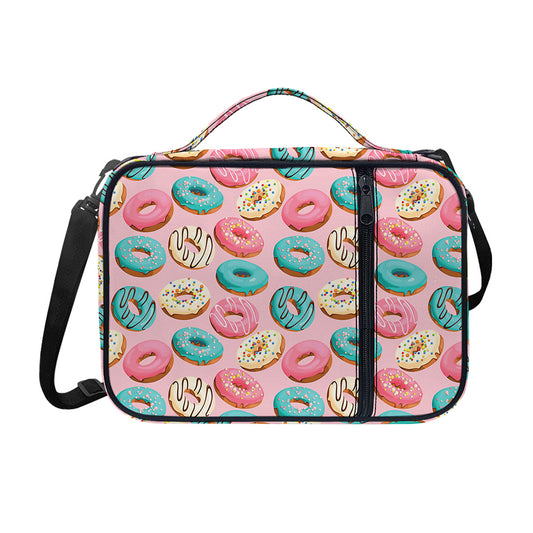 Cute Donut Pattern Print Shoulder Strap Bible Bag