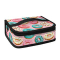 Cute Donut Pattern Print Small Lunch Bag