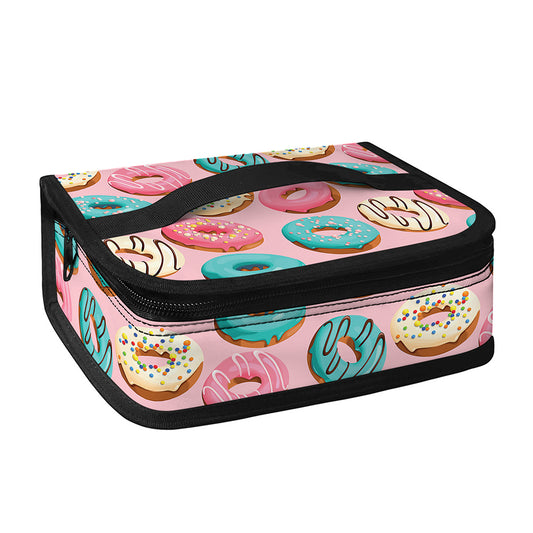Cute Donut Pattern Print Small Lunch Bag