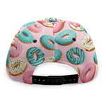 Cute Donut Pattern Print Snapback Cap