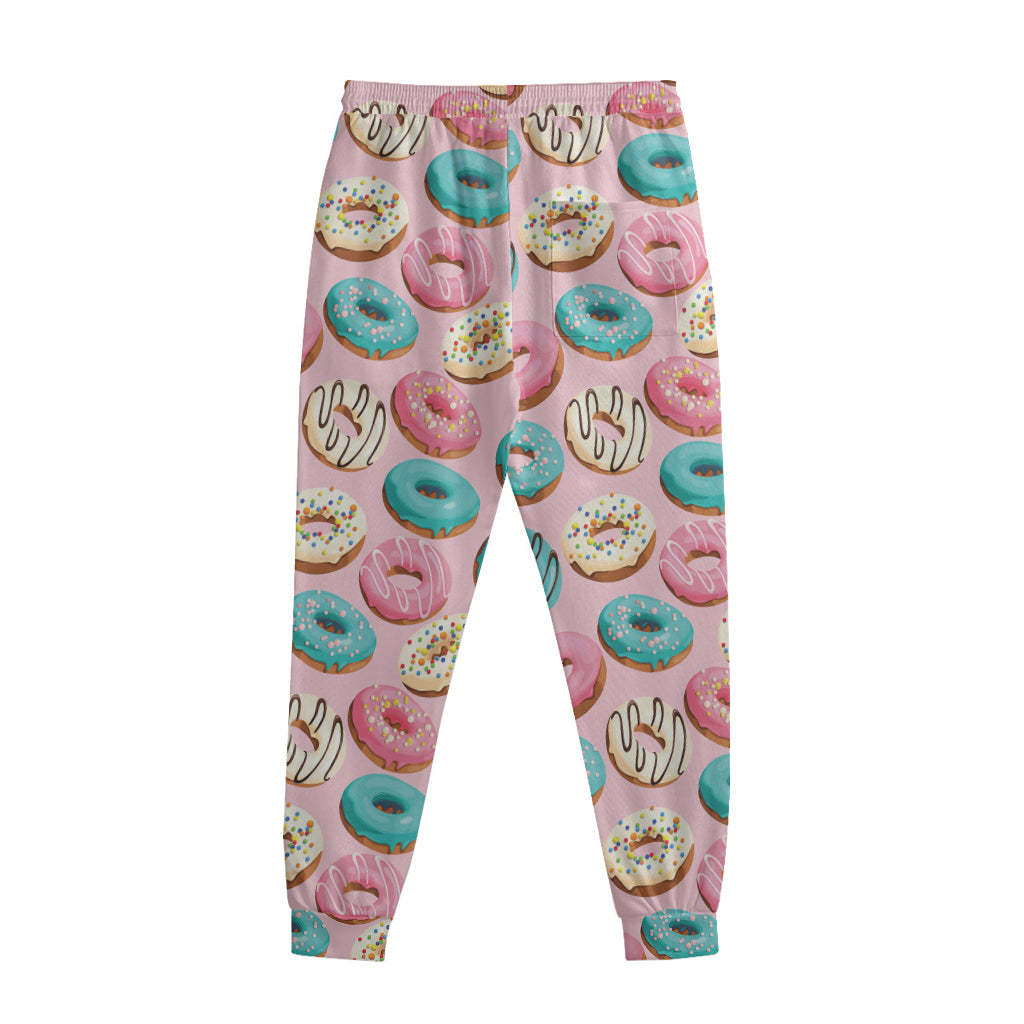 Cute Donut Pattern Print Sweatpants