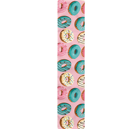Cute Donut Pattern Print Table Runner