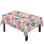 Cute Donut Pattern Print Tablecloth