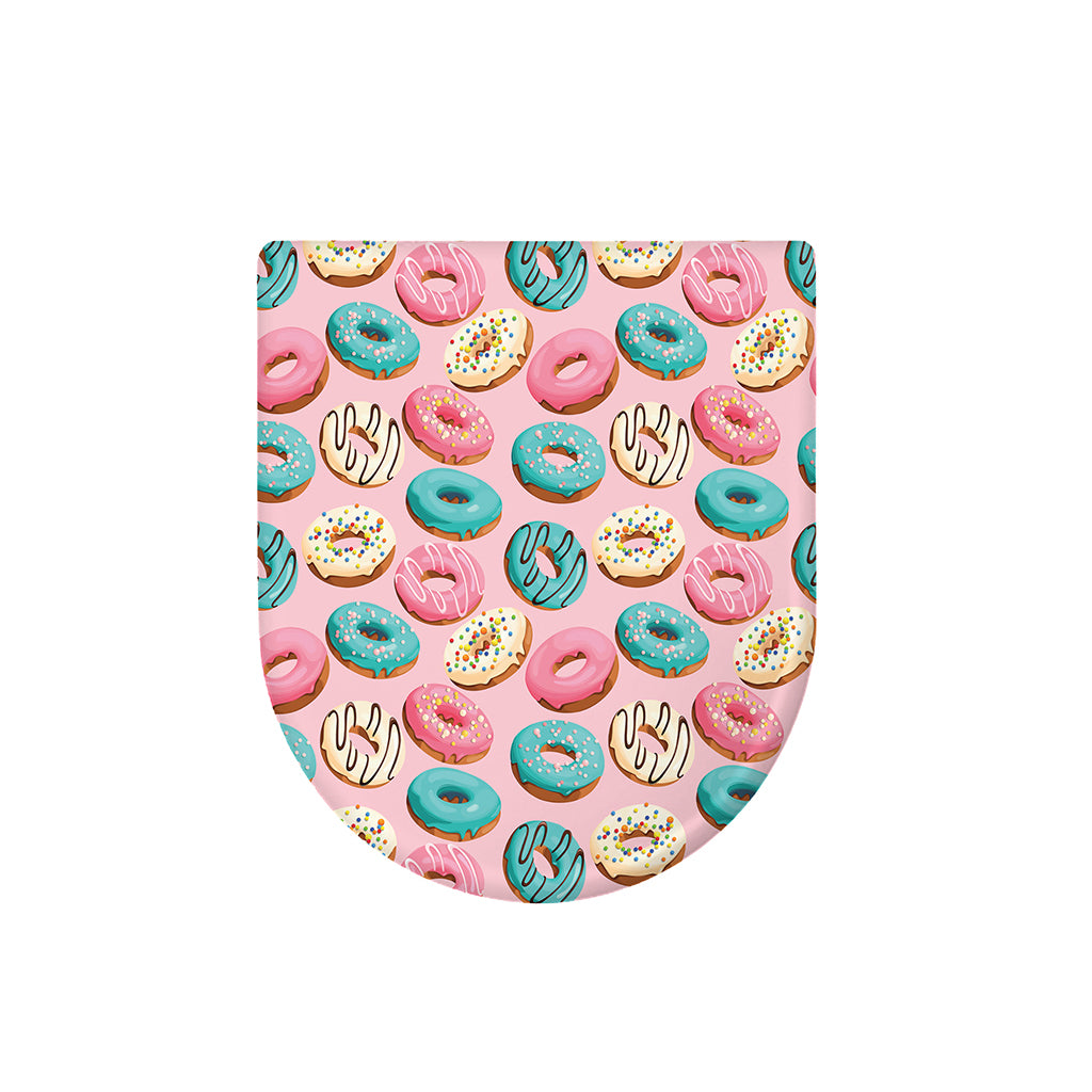 Cute Donut Pattern Print Toilet Lid Cover