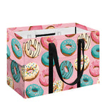 Cute Donut Pattern Print Utility Tote Bag