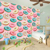 Cute Donut Pattern Print Wall Sticker