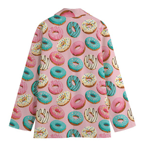 Cute Donut Pattern Print Women's Blazer