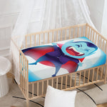 Cute Dracula Print Baby Crib Sheet