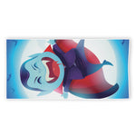 Cute Dracula Print Beach Towel