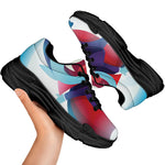 Cute Dracula Print Black Chunky Shoes