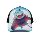 Cute Dracula Print Black Mesh Trucker Cap