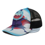 Cute Dracula Print Black Mesh Trucker Cap