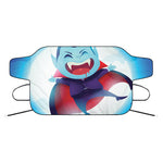 Cute Dracula Print Car Windshield Snow Cover