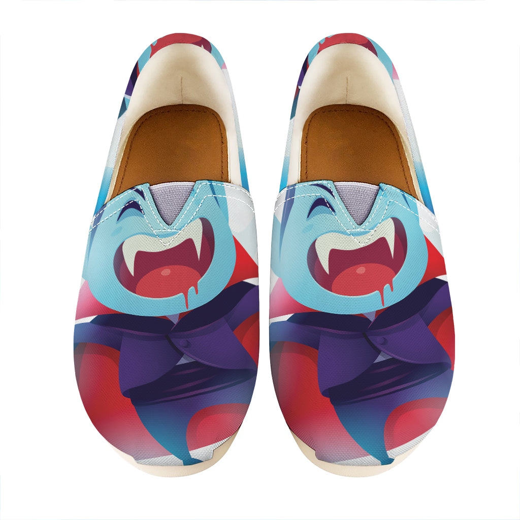 Cute Dracula Print Casual Shoes