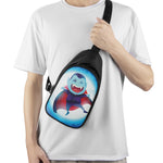 Cute Dracula Print Chest Bag