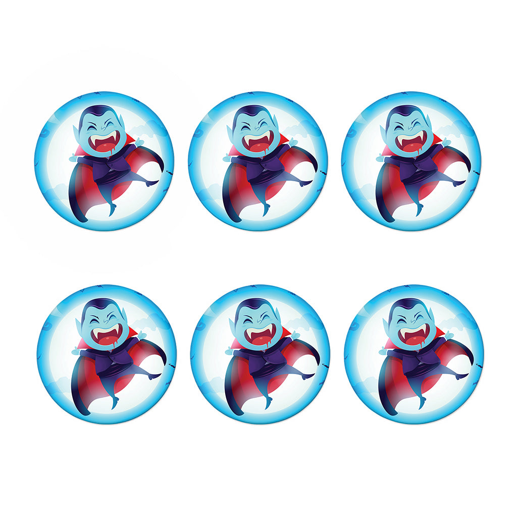 Cute Dracula Print Coaster Set