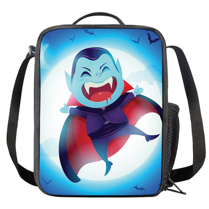 Cute Dracula Print Crossbody Lunch Bag