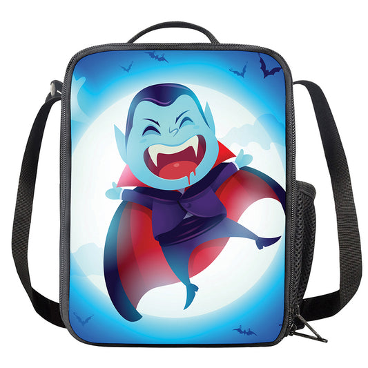 Cute Dracula Print Crossbody Lunch Bag