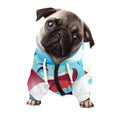 Cute Dracula Print Dog Zip Up Hoodie