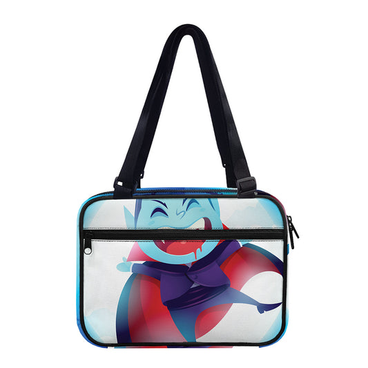 Cute Dracula Print Double Strap Bible Bag