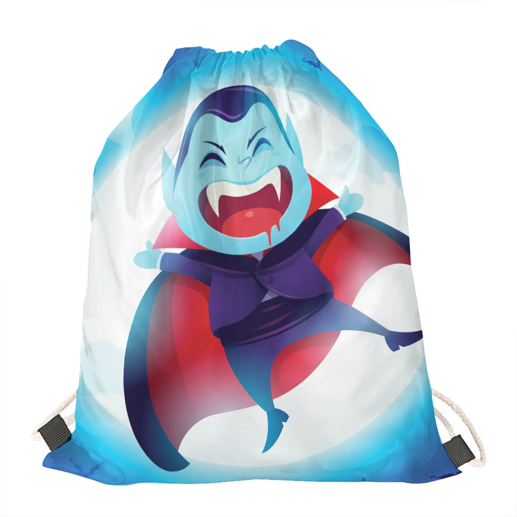 Cute Dracula Print Drawstring Bag