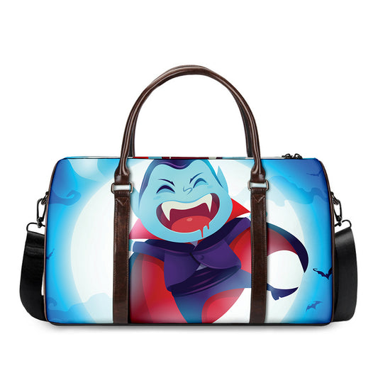 Cute Dracula Print Duffle Bag