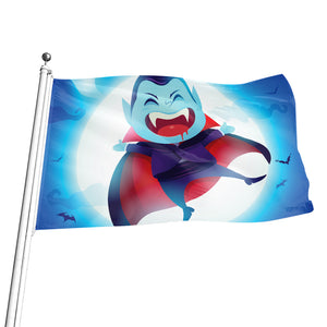 Cute Dracula Print Flag