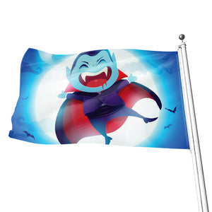 Cute Dracula Print Flag