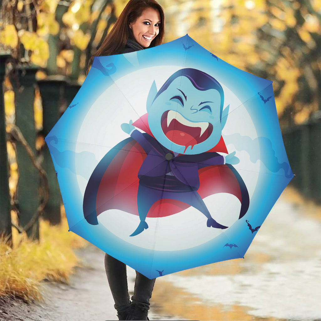 Cute Dracula Print Foldable Umbrella