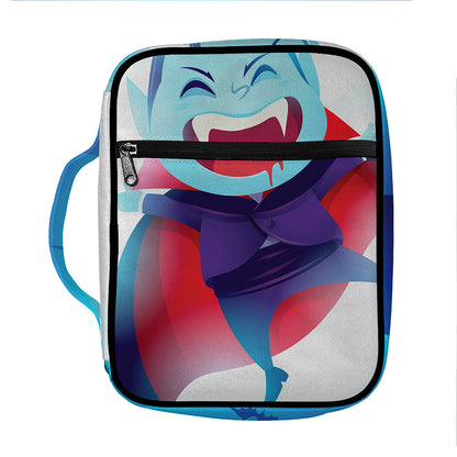 Cute Dracula Print Front Pocket Bible Bag