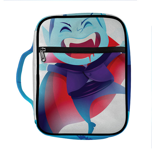 Cute Dracula Print Front Pocket Bible Bag