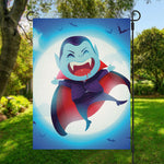 Cute Dracula Print Garden Flag