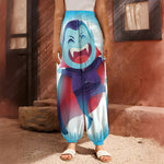 Cute Dracula Print Harem Pants