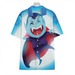 Cute Dracula Print Hawaiian Shirt