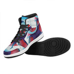 Cute Dracula Print High Top Leather Sneakers