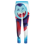 Cute Dracula Print High-Waisted Pocket Leggings