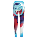 Cute Dracula Print High-Waisted Pocket Leggings