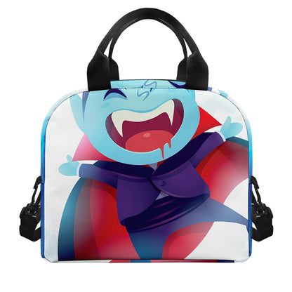 Cute Dracula Print Insulated Lunch Bag