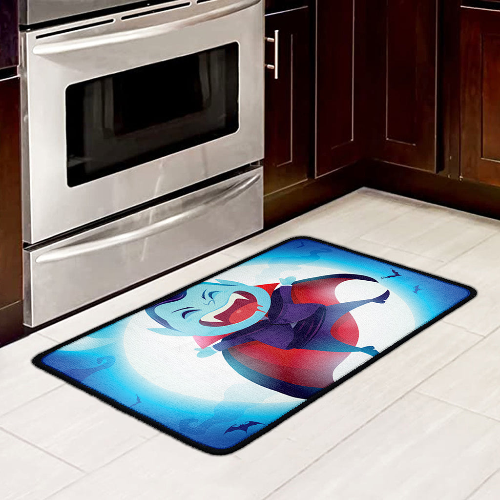 Cute Dracula Print Kitchen Mat