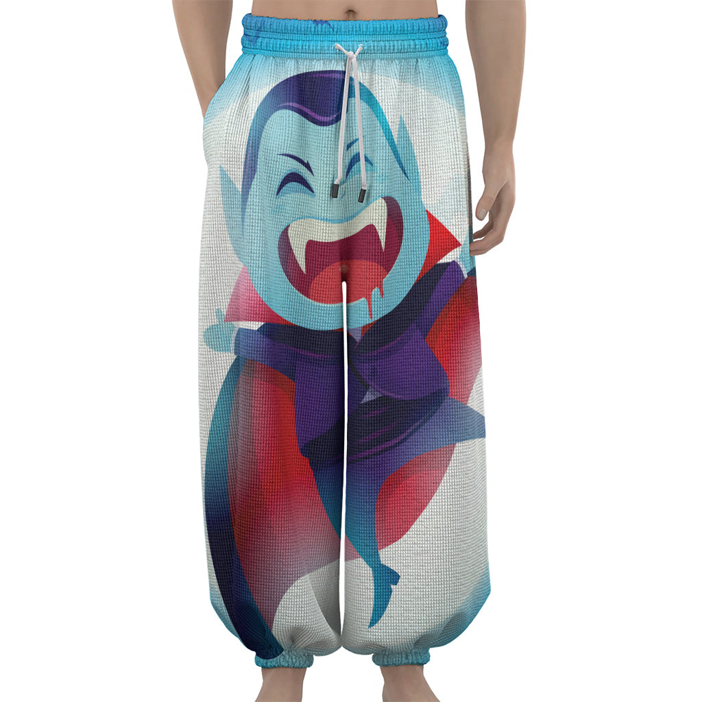 Cute Dracula Print Lantern Pants