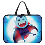 Cute Dracula Print Laptop Sleeve With Handle