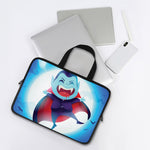 Cute Dracula Print Laptop Sleeve With Handle