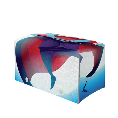 Cute Dracula Print Leather Tissue Box Cover