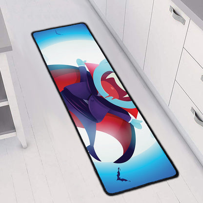 Cute Dracula Print Long Kitchen Mat