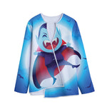 Cute Dracula Print Long Sleeve Short Coat