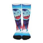 Cute Dracula Print Long Socks