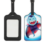 Cute Dracula Print Luggage Tag