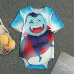 Cute Dracula Print Men's Bodysuit