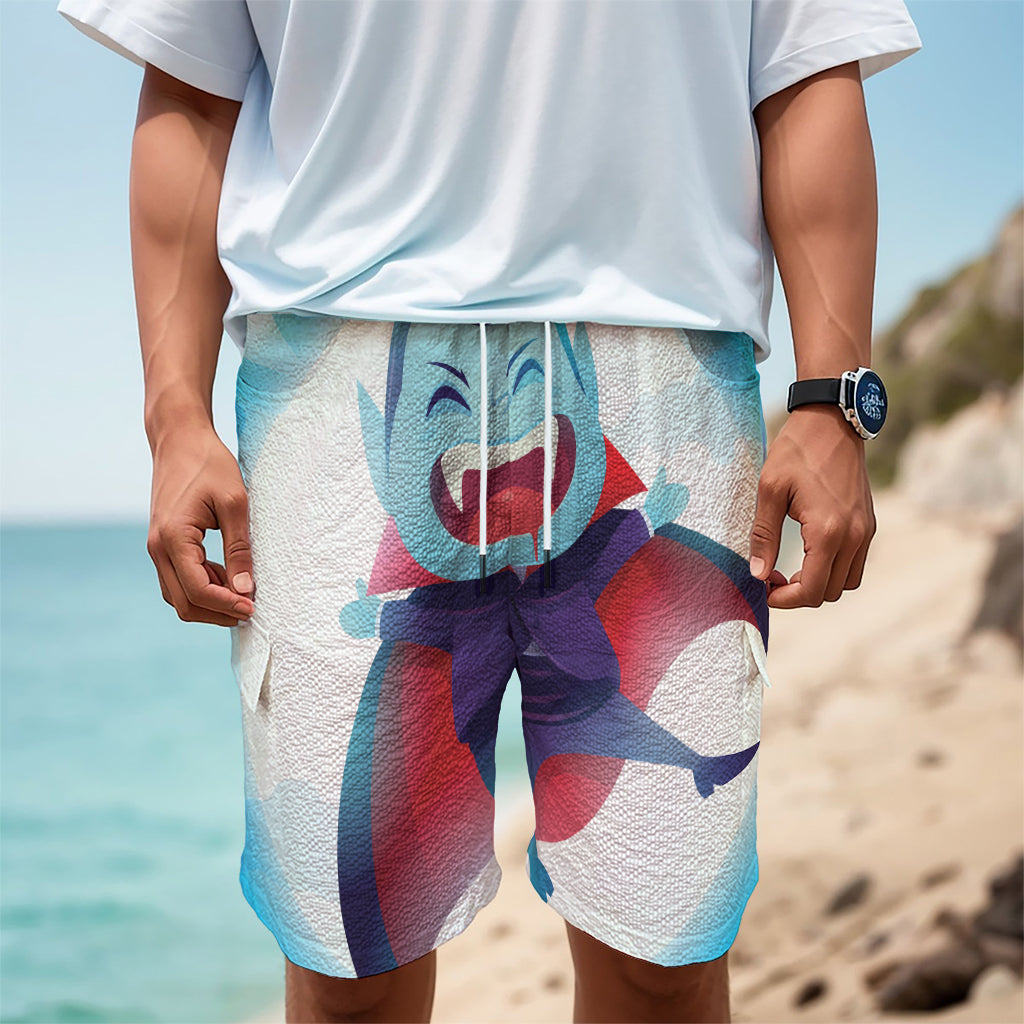 Cute Dracula Print Men's Cargo Shorts