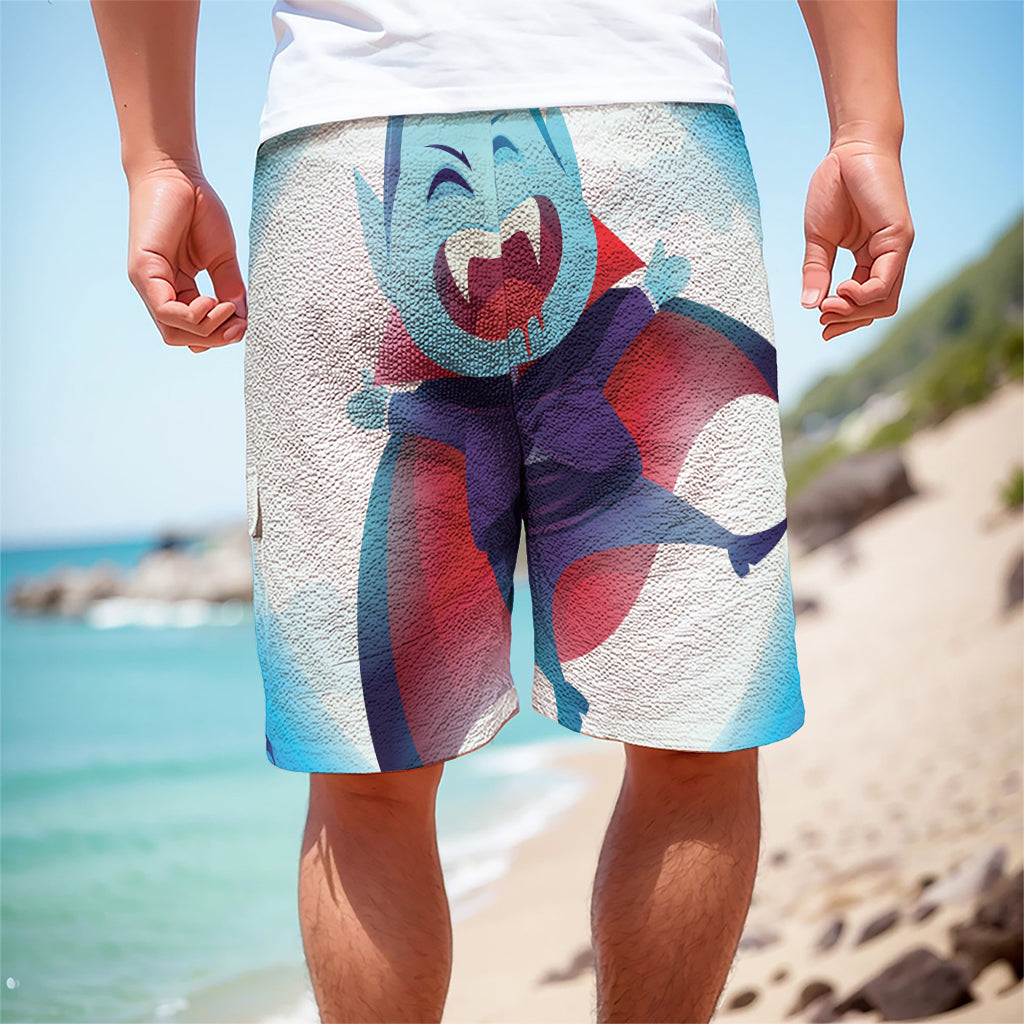 Cute Dracula Print Men's Cargo Shorts